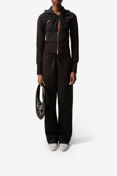 Mikina Coperni Edition Cropped Hoodie Čierna | 628302, 4