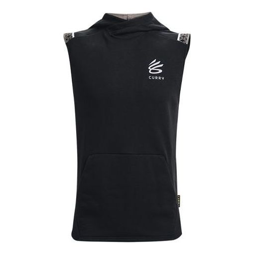Mikina Under Armour Curry Fleece Sleeveless Hoodie Čierna | 1366637-001