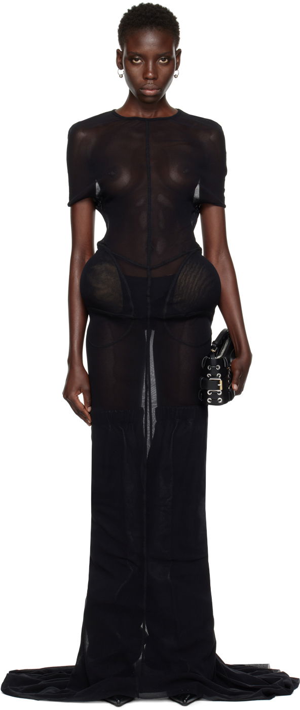 Šaty Jean Paul Gaultier Jean Paul Gaultier Shayne Oliver Edition Maxi Dress Čierna | 24/27-F-RO249-T001-00, 0