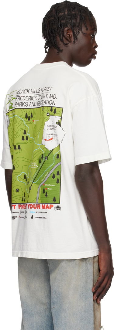Tričko Online Ceramics Online Ceramics The Blair Witch 'Black Hills Forest Map' T-Shirt Biela | Black Hills Forest Map Tee, 2