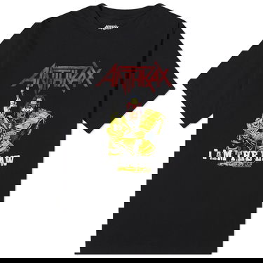 Tričko Neighborhood Anthrax I am the Law T-Shirt Čierna | 232PCNH-ST03S-BLK, 0