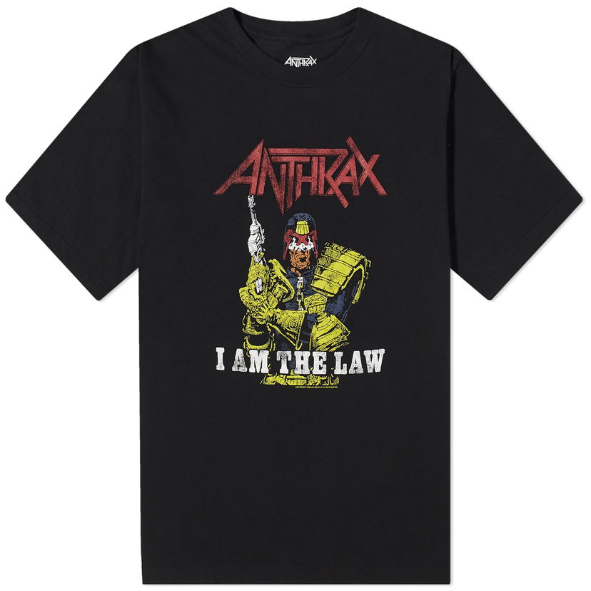 Tričko Neighborhood Anthrax I am the Law T-Shirt Čierna | 232PCNH-ST03S-BLK