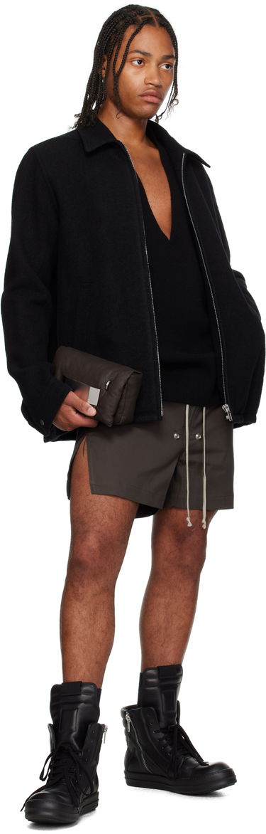 Taška cez rameno Rick Owens Rick Owens Pillow Griffin Suede Shoulder Bag Hnedá | RA02E0745 LBAPA, 3