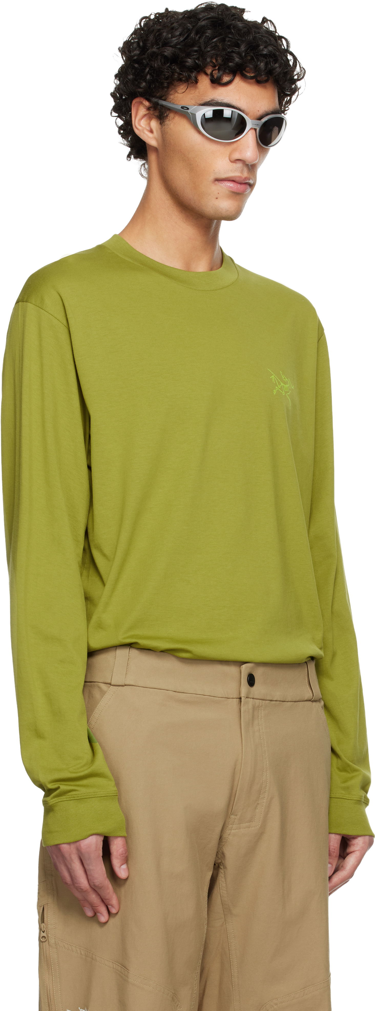 Tričko Arcteryx Kragg SL Cotton Long-Sleeve T-shirt Zelené | X000009536, 1