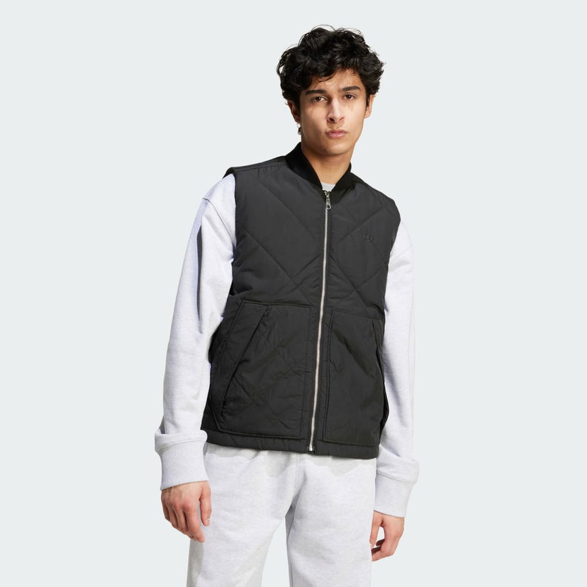 Vesta adidas Performance Premium Essentials Quilted Nylon Vest Čierna | IW0992