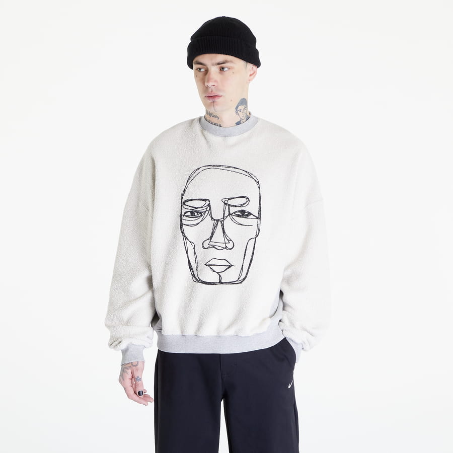 Mikina PREACH Inside Out Cubism Face C GOTS Šedá | 206238 726, 0