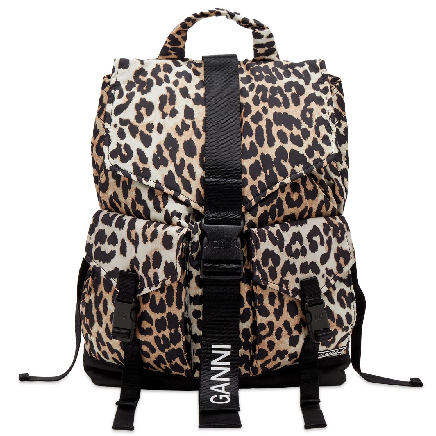 Batoh GANNI Recycled Tech Backpack Hnedá | A4757-943, 0