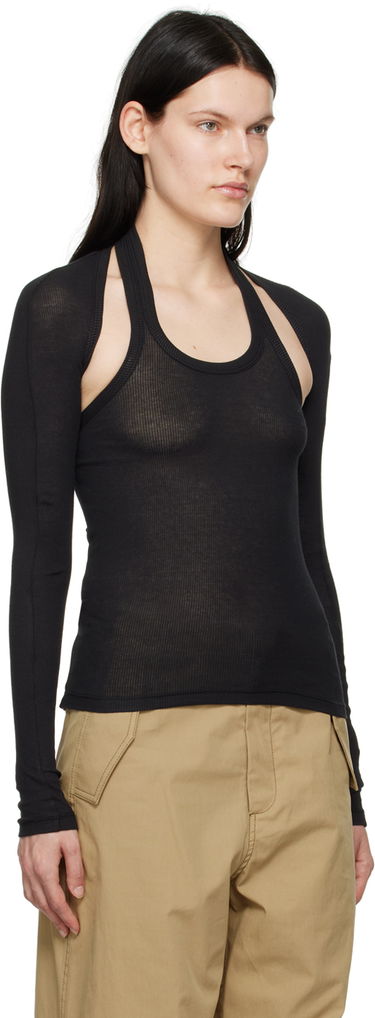 Tielko Dion Lee Modular Halter Long Sleeve T-Shirt Oranžová | C3103R23, 4