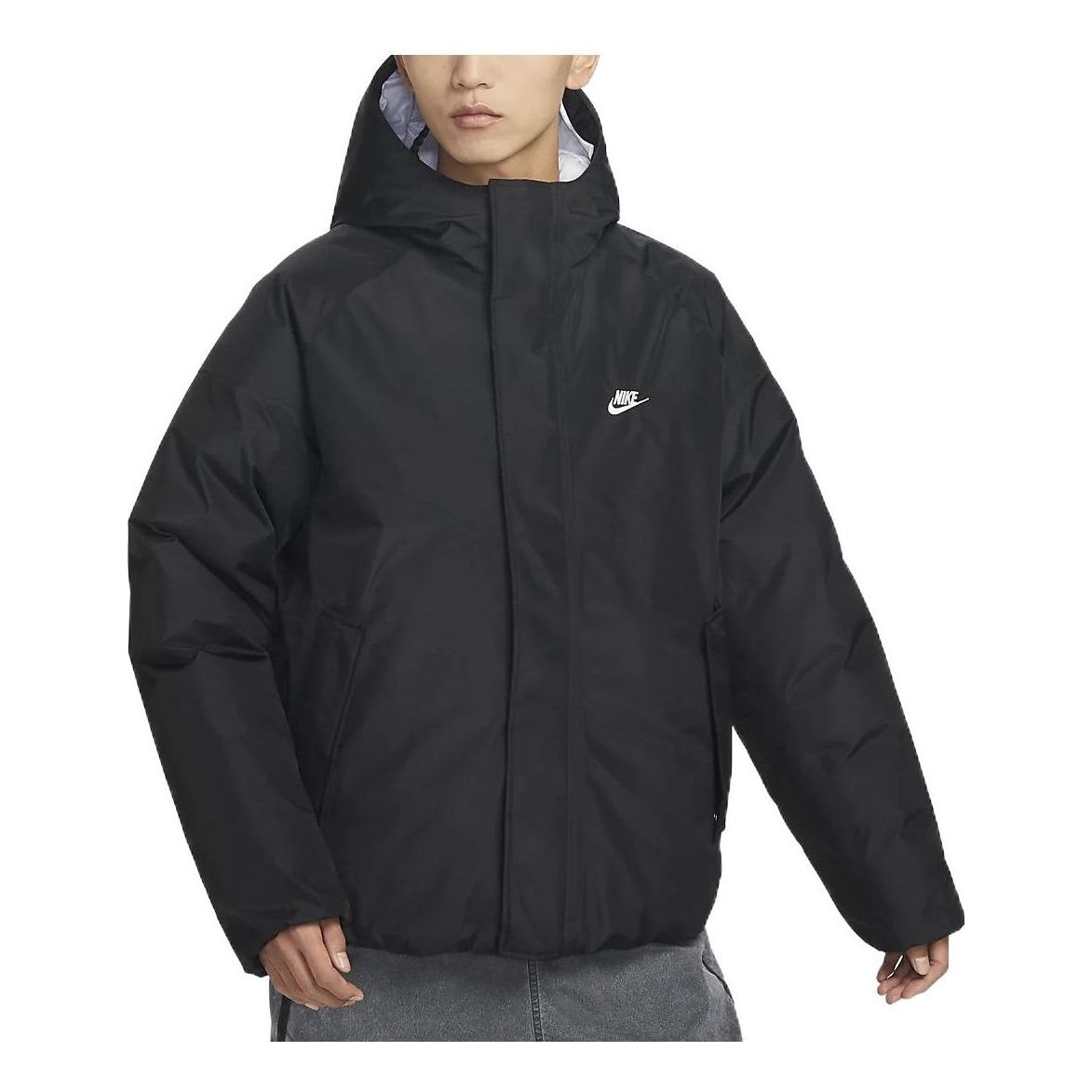 Prešívaná bunda Nike Repel Synthetic-Fill Hooded Jacket Čierna | DQ4933-010, 0