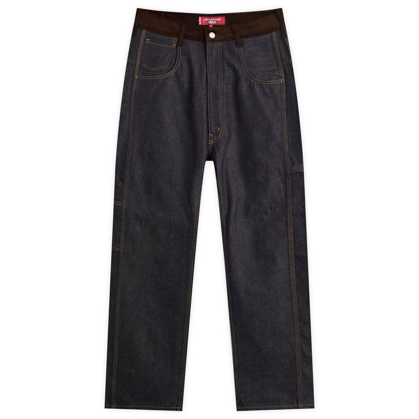 Džínsy Junya Watanabe Junya Watanabe MAN x Levis Leather Patch Jeans, Size Large Modrá | WP-P203-051-1