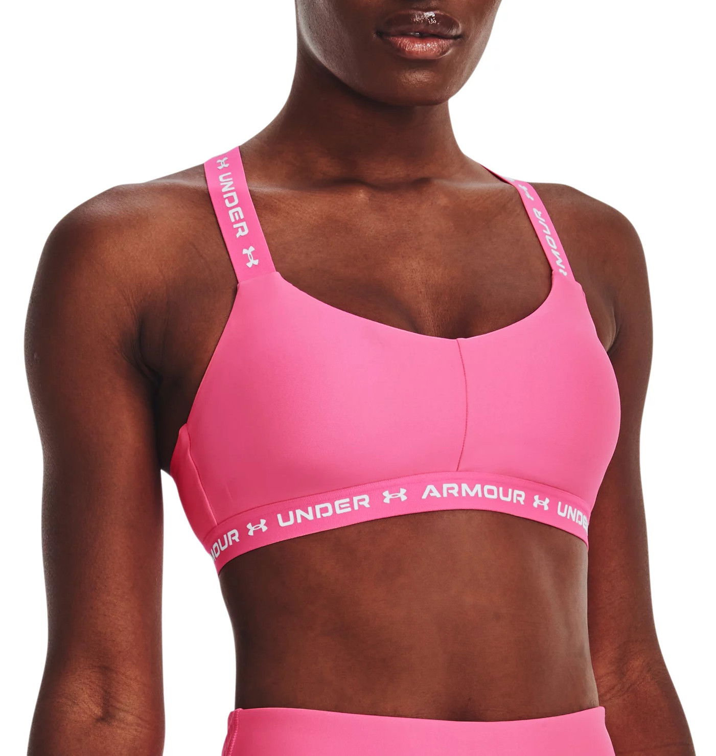 Podprsenka Under Armour Crossback Sports Bra Ružová | 1361033-640, 0
