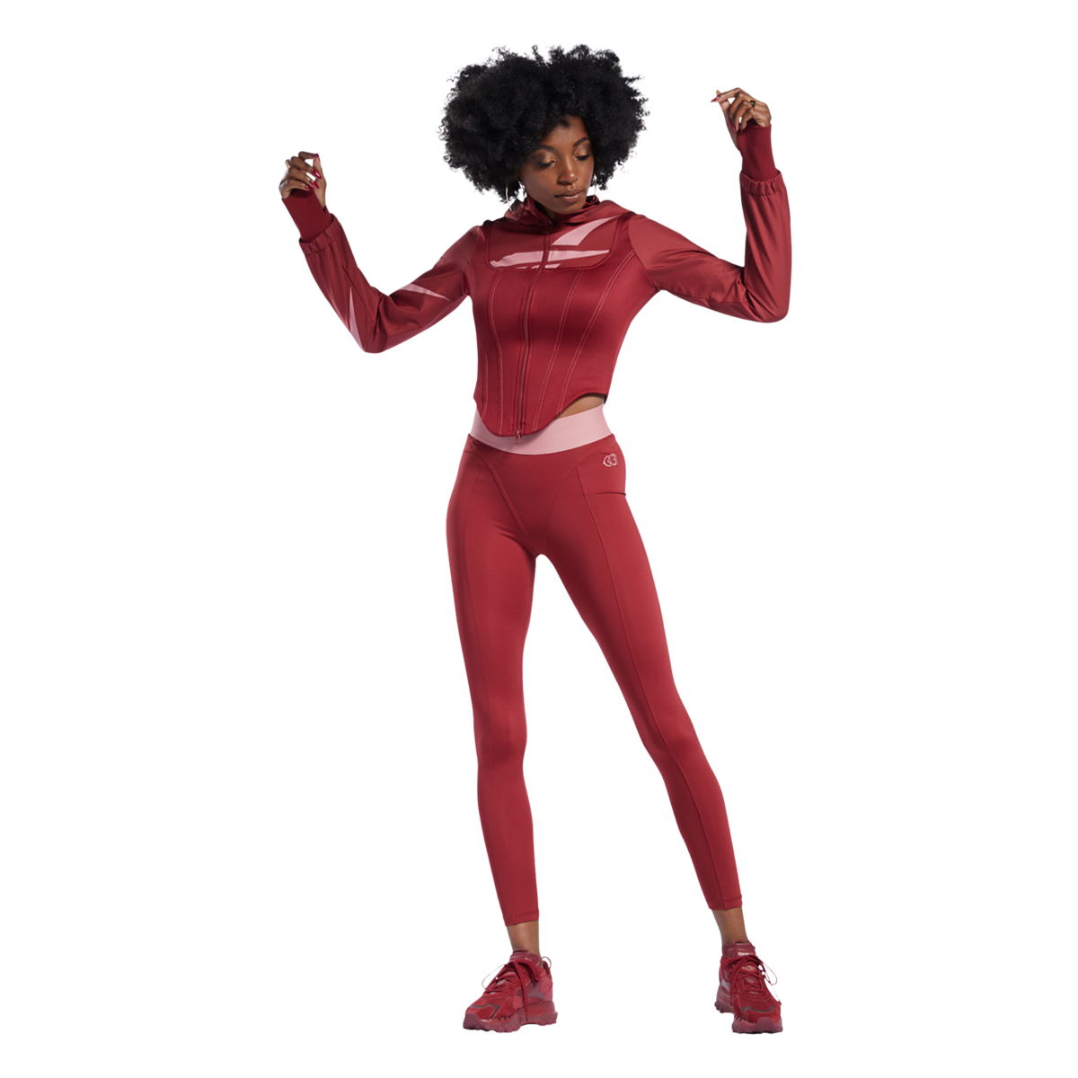 Súprava Reebok Reebok Cardi Tight Leggings Červená | HD4786, 0