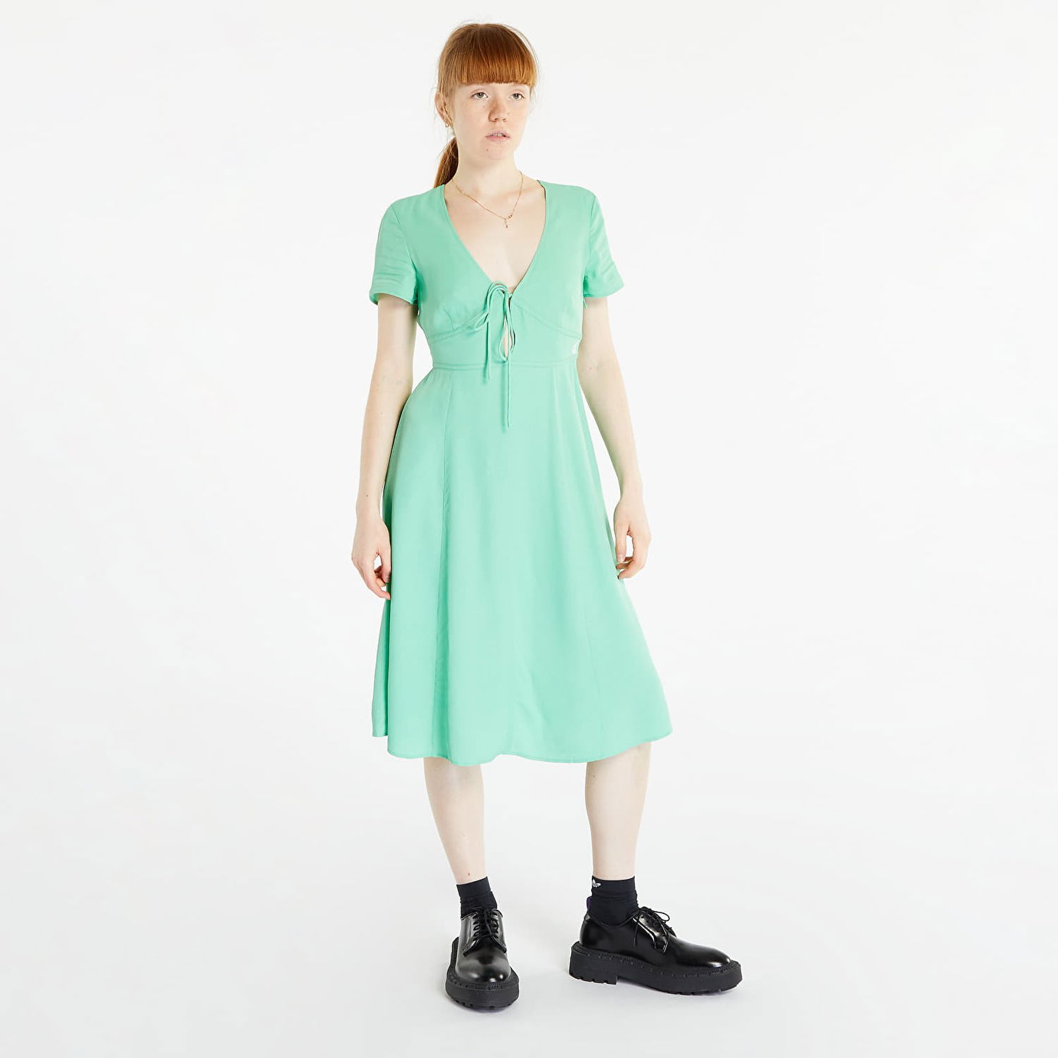 Šaty CALVIN KLEIN Short Sleeve Shirt Dress Zelené | J20J221140 L1C, 0