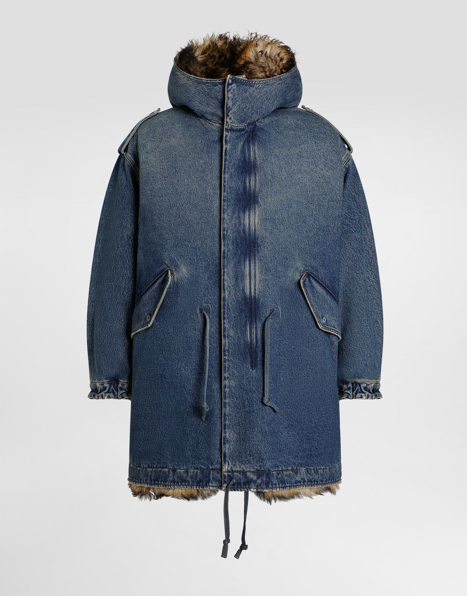 Parka Dolce & Gabbana Dolce & Gabbana Padded Denim Parka Modrá | G055YDG8NZ2S9001, 0