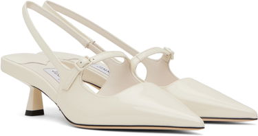 Tenisky a topánky Jimmy Choo Jimmy Choo Didi 45 Slingback Pumps Biela | DIDI 45, 3