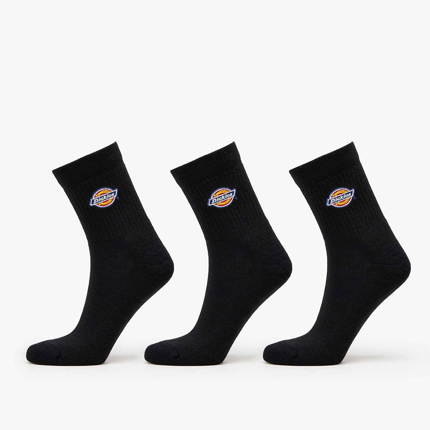 Ponožky Dickies Valley Grove Mid Socks 3-Pack Čierna | DK0A4Y9OBLK1, 0