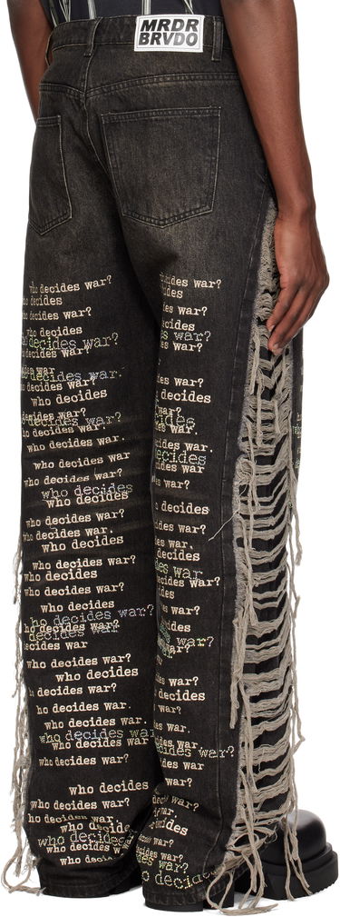 Džínsy Who Decides War Ultra Flare Scripture Jeans Čierna | 1121120017SS25, 2