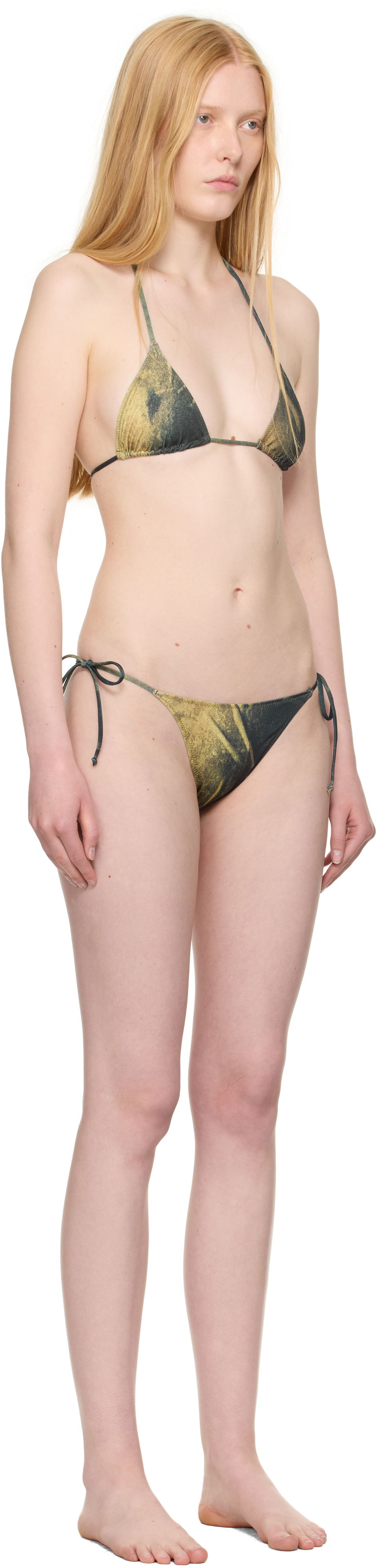 Plavky Jean Paul Gaultier Jean Paul Gaultier Water Body Print Bikini Zelené | 25/03-W-BS030-J010P-4812, 1