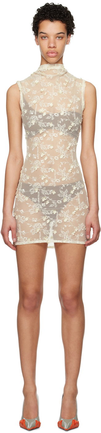 Šaty Ottolinger Ottolinger Floral Tulle Mini Dress Béžová | 1901301, 0