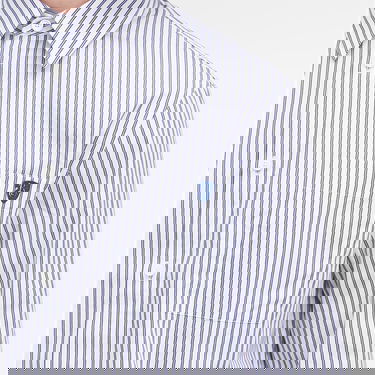 Košeľa Burberry Stripe Shirt With Logo Patch Biela | 8102558-C1999, 5