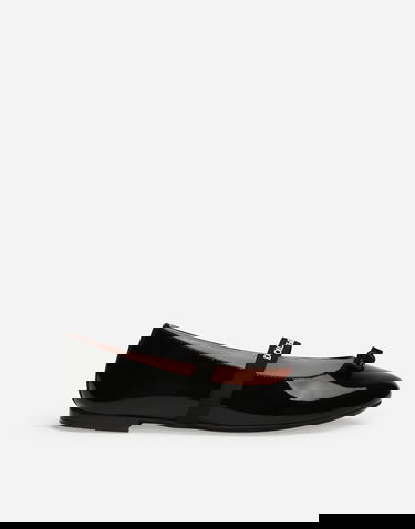 Tenisky a topánky Dolce & Gabbana Patent Leather Ballet Flats With Bow Čierna | D11294A483180999, 0