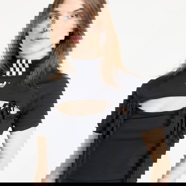 Crop Top adidas Performance Cutout Tie Detail Crop Top Čierna | JX2537, 4