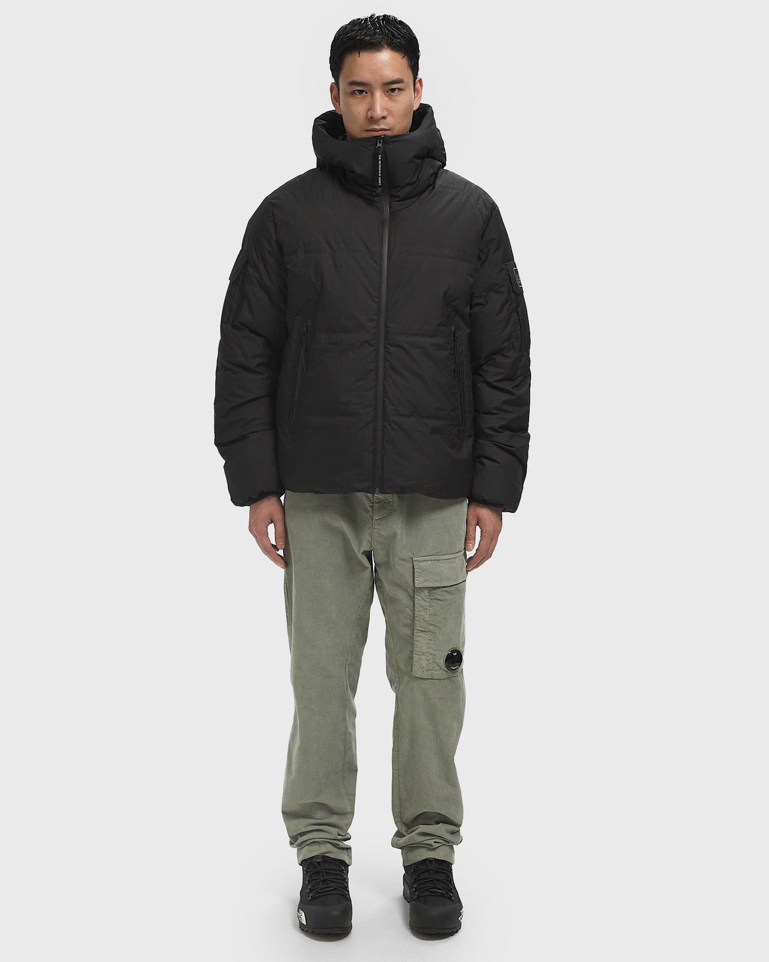 Prešívaná bunda C.P. Company Medium Metropolis Series Hooded Puffer Jacket Čierna | 19CLOW009A110400A-999, 1