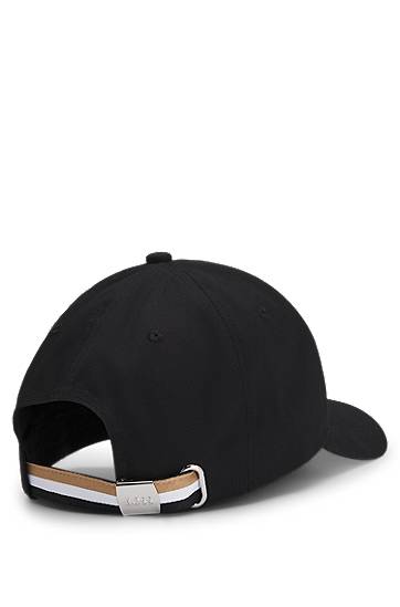 Šiltovka BOSS Cotton-twill cap with tennis artwork Čierna | 50546273, 1