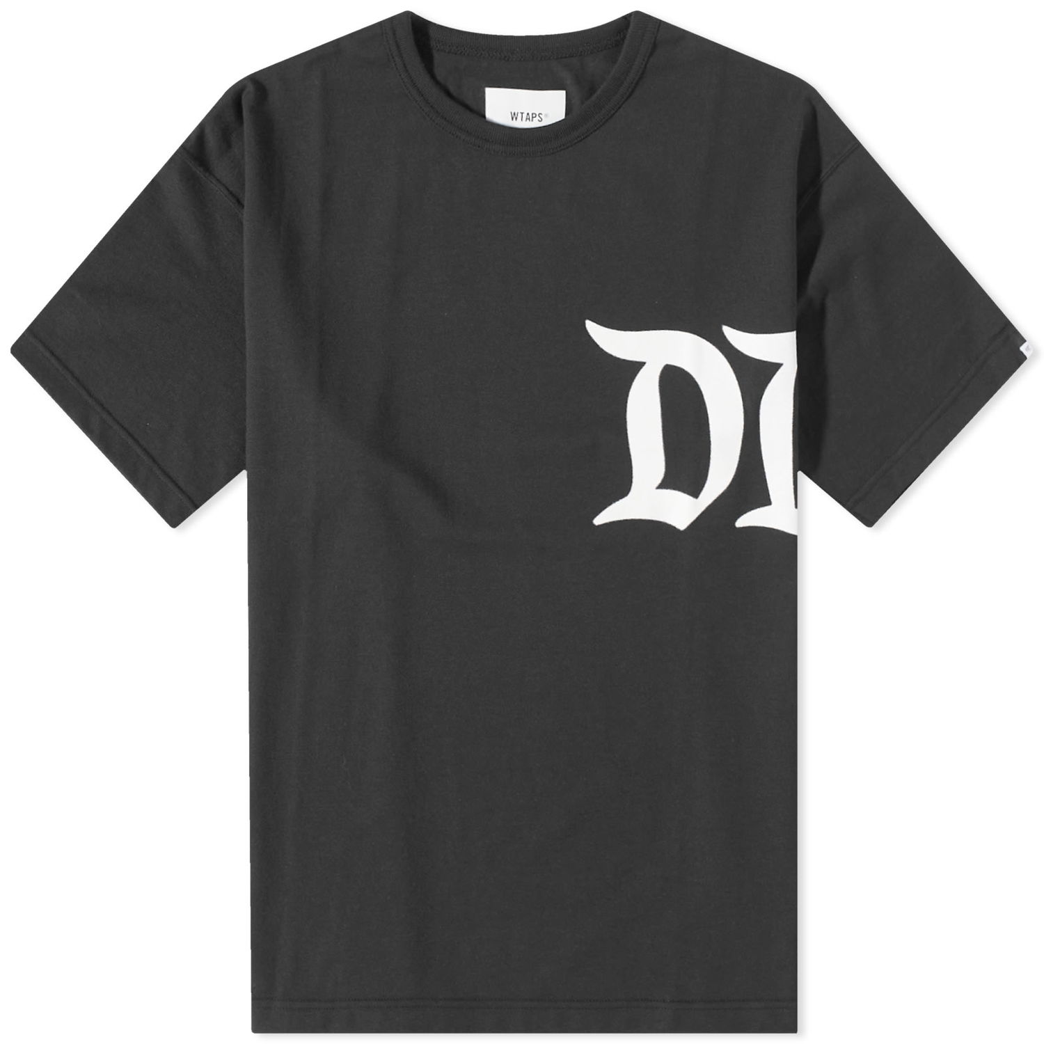 Tričko WTAPS Design 02 SQD T-Shirt Čierna | 231ATDT-CSM14-BK, 0