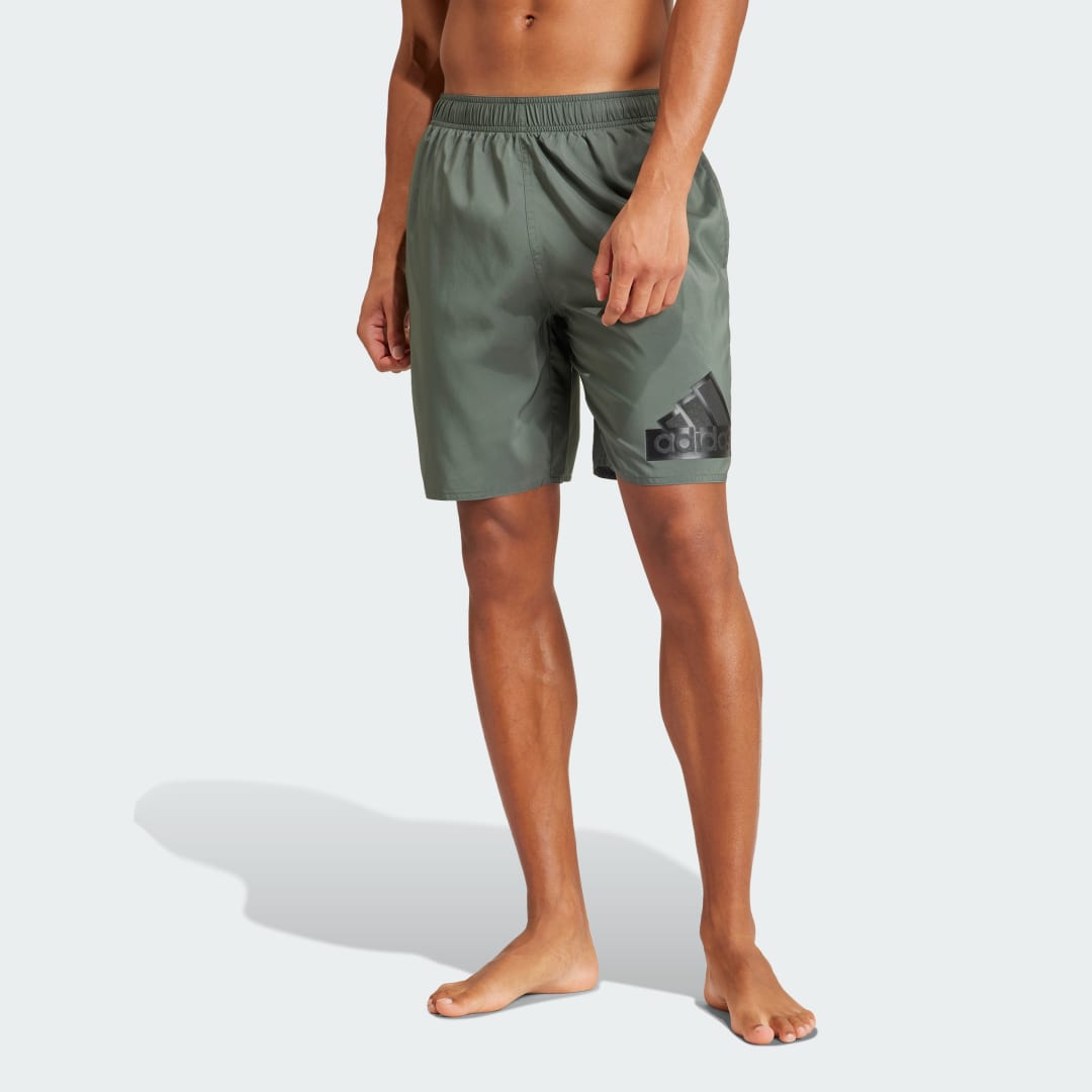 Plavky adidas Performance Sportswear Logo CLX Swim Shorts Zelené | IT8596, 0