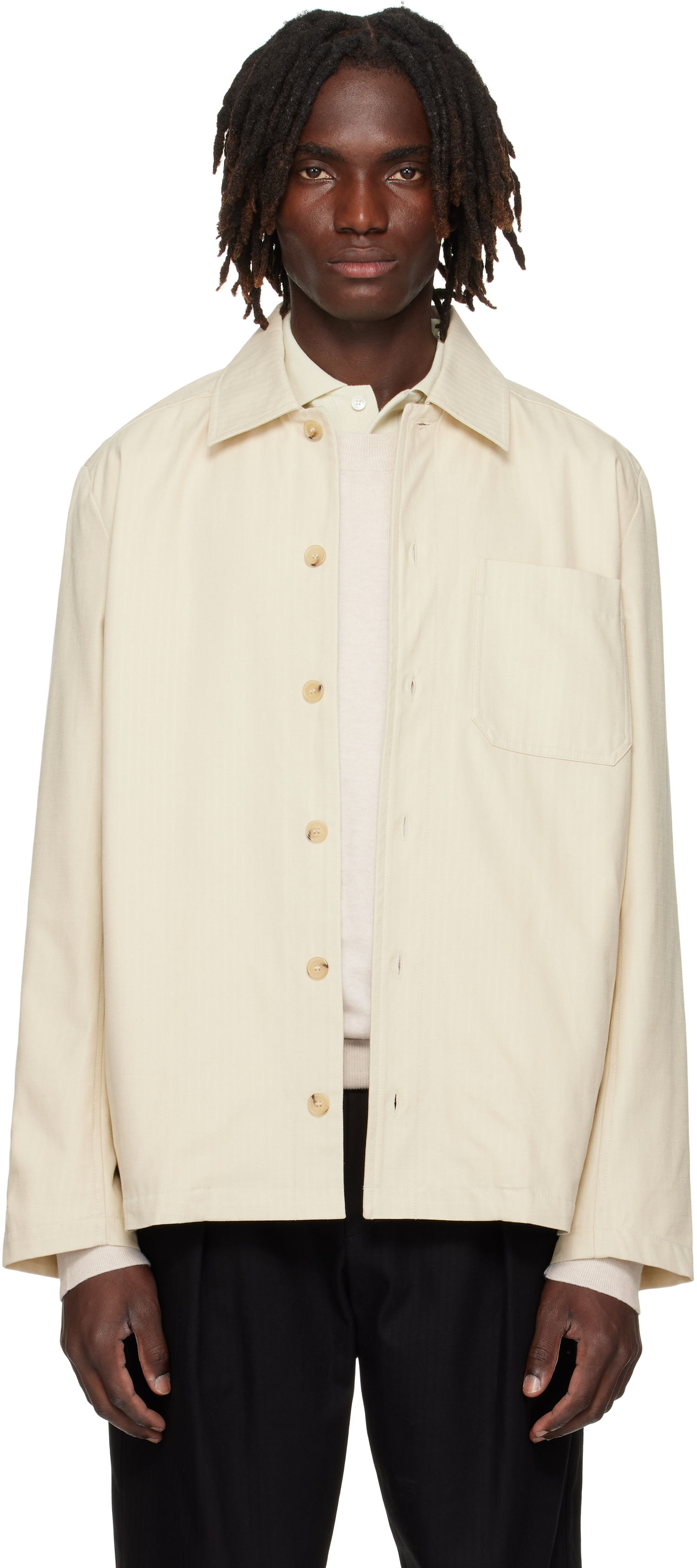 Bunda A.P.C. A.P.C. Jeffray Jacket Biela | COHHW-H02991, 0