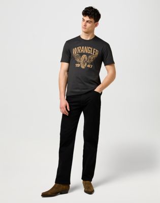 Tričko Wrangler Wrangler Americana Regular Fit T-Shirt Čierna | 112371478:XXL, 1