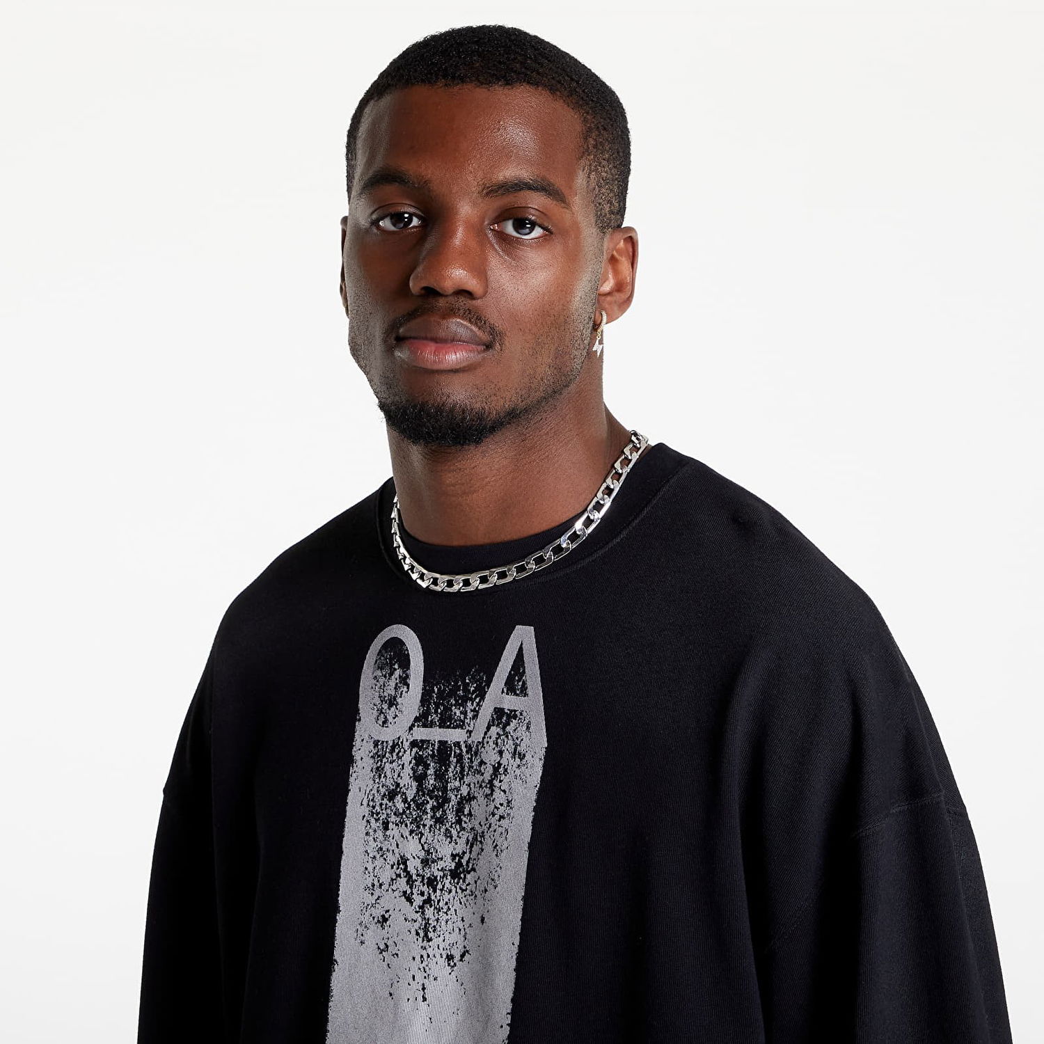 Mikina A-COLD-WALL* Test Print LS T-Shirt Čierna | ACWMTS094 Black, 1