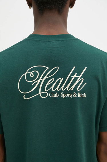 Tričko Sporty & Rich Sporty & Rich Health Script T-Shirt Zelené | TO043511078GR10, 6