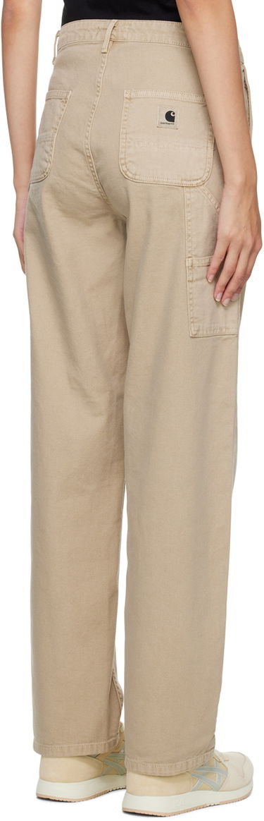 Nohavice Carhartt WIP Straight Fit Cotton Canvas Pants Béžová | I030289 07EFH, 2