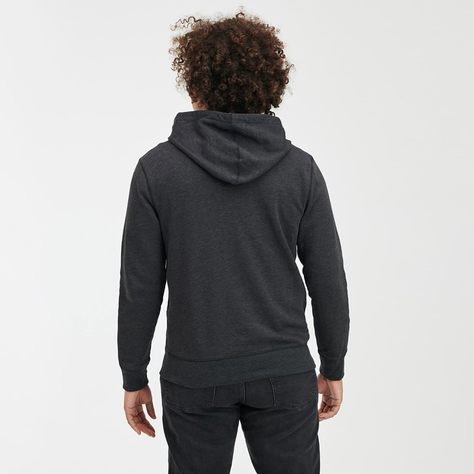 Sweatshirt Logo Fullzip Hoodie New Charcoal Grey XS