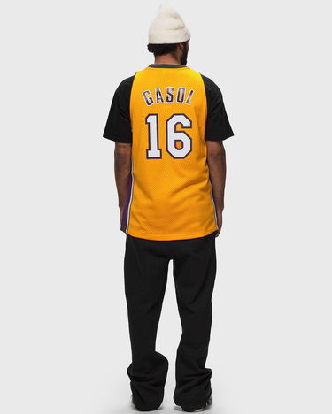 Dres Mitchell & Ness NBA SWINGMAN JERSEY LOS ANGELES LAKERS 2009-10 PAU GASOL #16 Žltá | SMJY7609-LAL09PGALTGD, 1