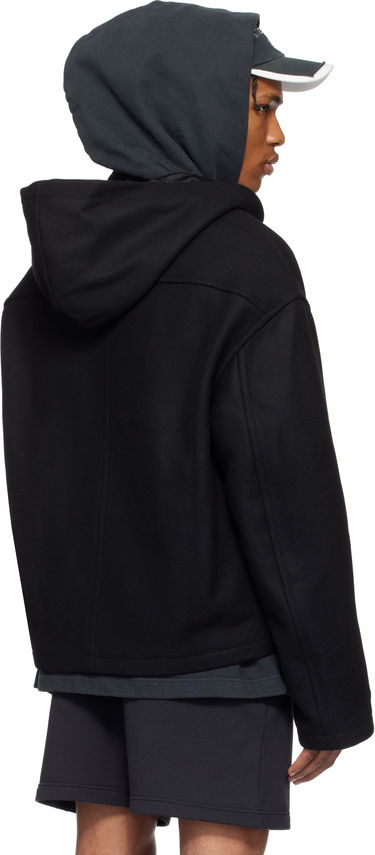 Bunda Acne Studios Acne Studios Hooded Wool Blend Jacket Čierna | B90811-, 2