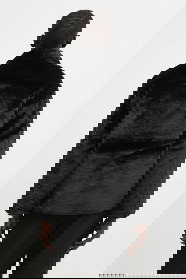 Kabáty Carhartt WIP Olney Michigan Faux Fur Coat Čierna | I035320-89.XX, 4