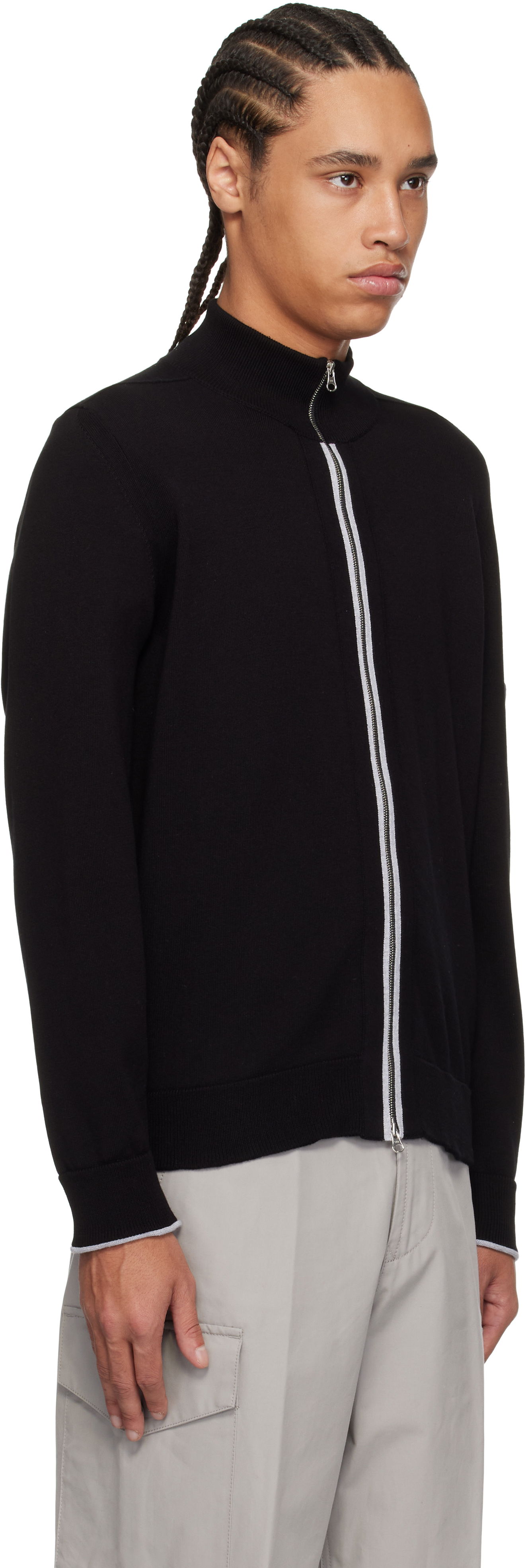 Sveter Stone Island Stone Island Organic Cotton Zip Cardigan Čierna | K1S15 5100018 S00B1, 1