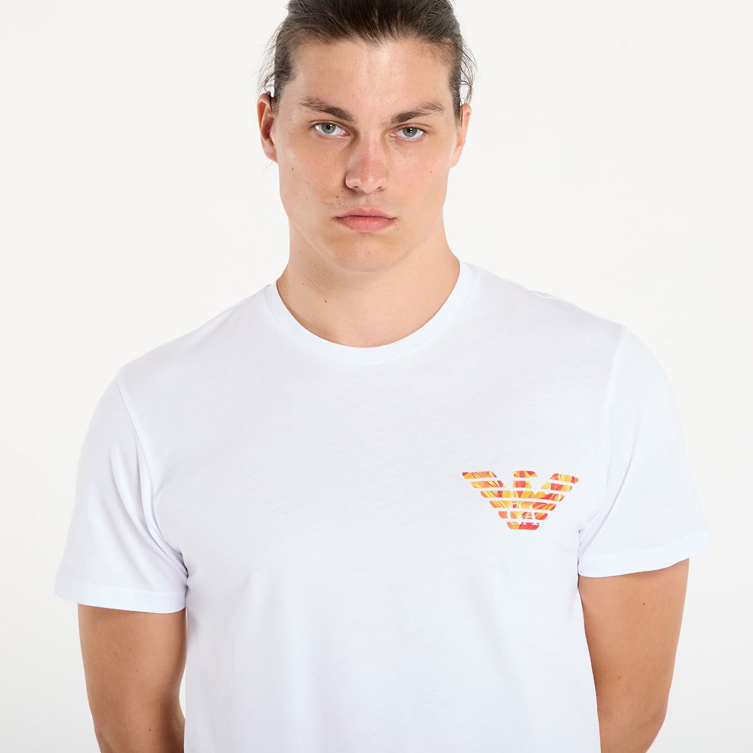Tričko Emporio Armani EA7 Emporio Armani Crew Neck T-Shirt with Eagle Print Biela | EM000574AF12349F0065, 1