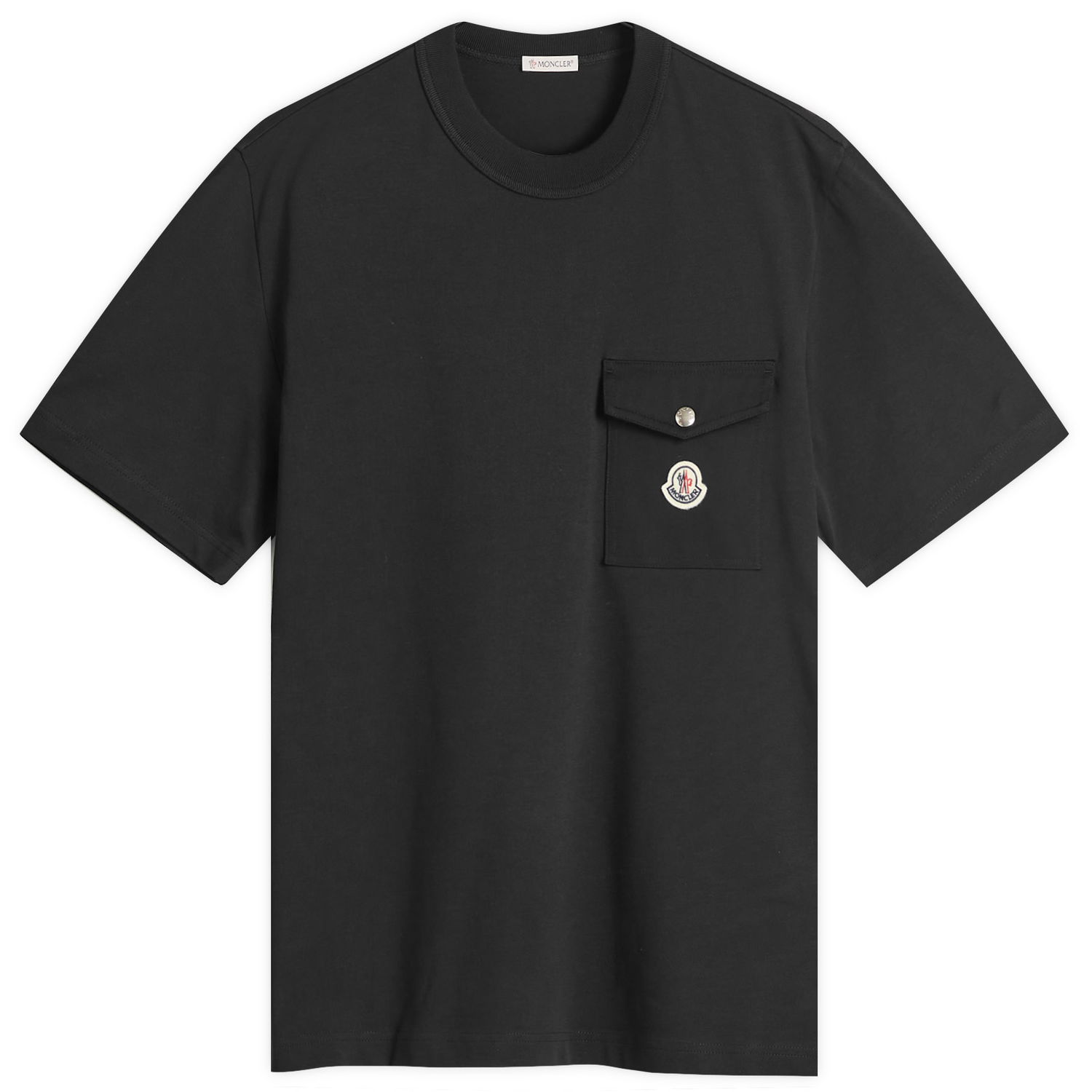 Tričko Moncler Men's Heavy Cotton Pocket T-Shirt, Size Small, Moncler Čierna | 8C000-32-89AVF-999, 1
