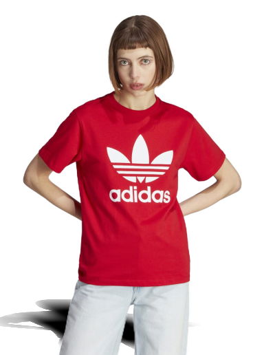 Tričko adidas Performance Adicolor Classics Trefoil Tee Červená | IK4038