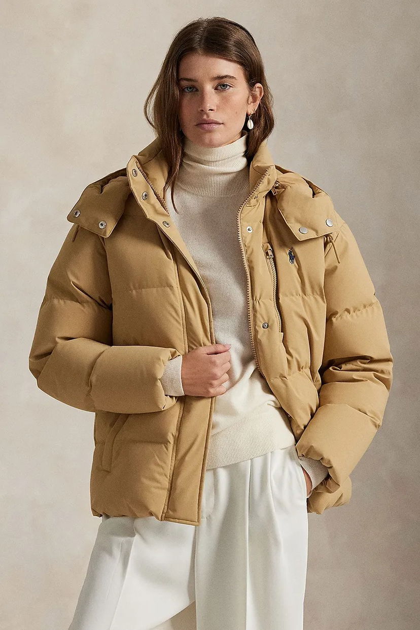 Prešívaná bunda Polo by Ralph Lauren Winter Matte Poly Down Puffer Jacket Béžová | 211971190001