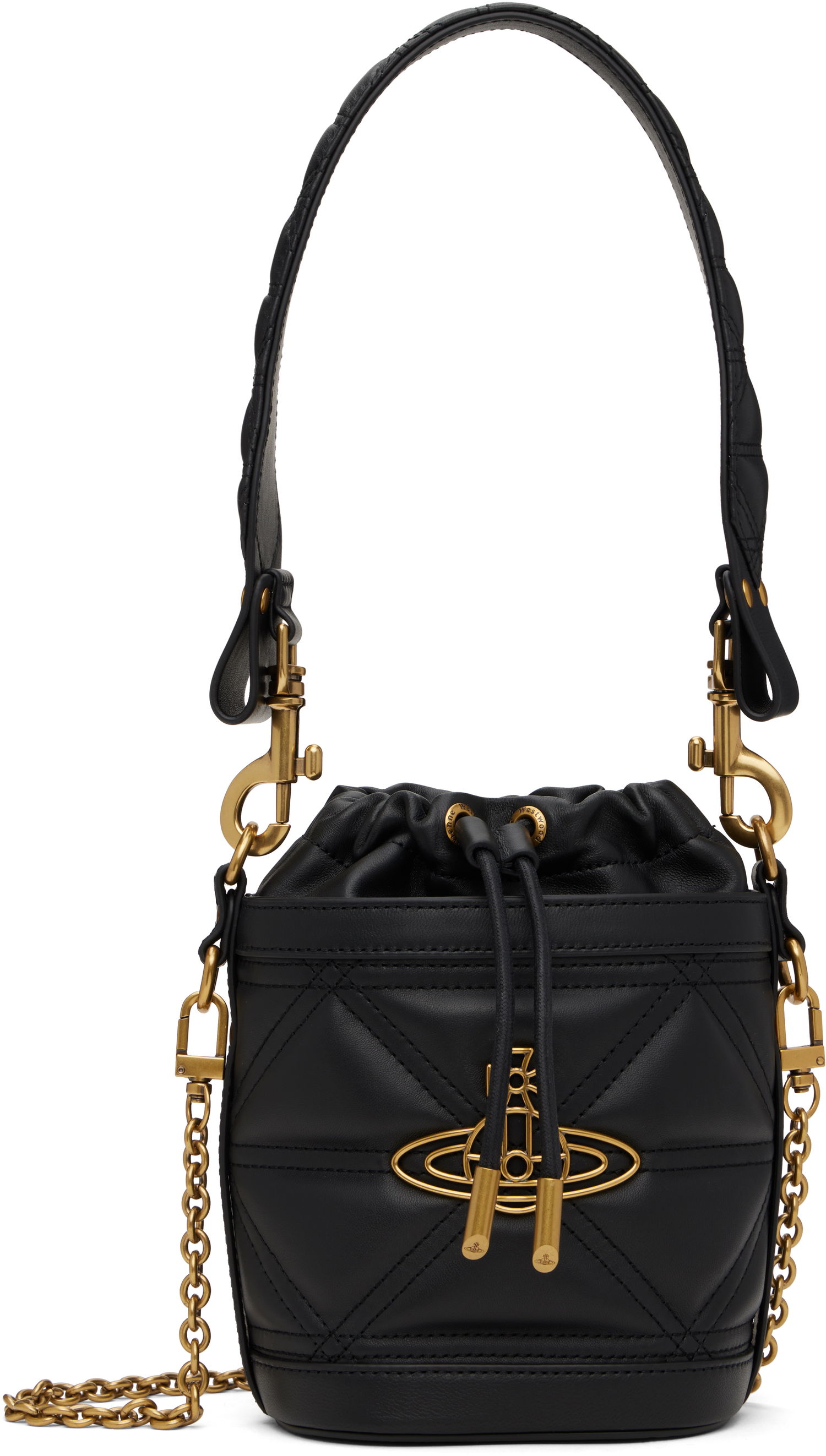 Kabelka Vivienne Westwood Vivienne Westwood Kitty Small Bucket Bag Čierna | 4C030009W-L006U-, 0