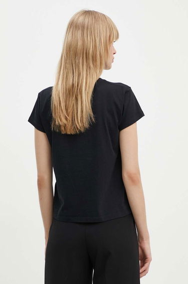 Tričko Maison Margiela MM6 Maison Margiela Black Embroidered Logo T-Shirt Čierna | S52GC0247.S24312, 2
