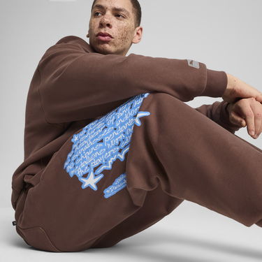 Tepláky Puma Dress Code Basketball Sweatpants Hnedá | 630295_01, 4