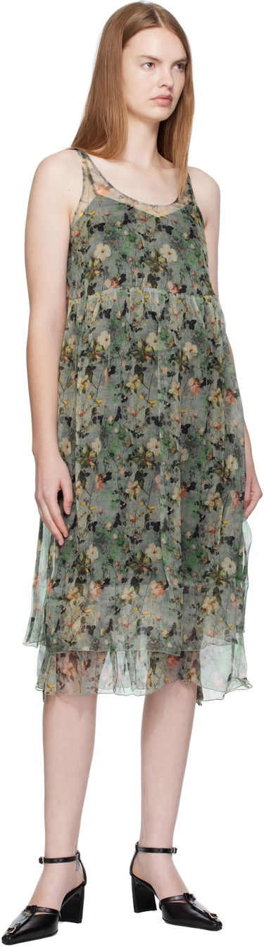 Šaty R13 R13 Gathered Tank Midi Dress Zelené | R13WR289-R588A, 3