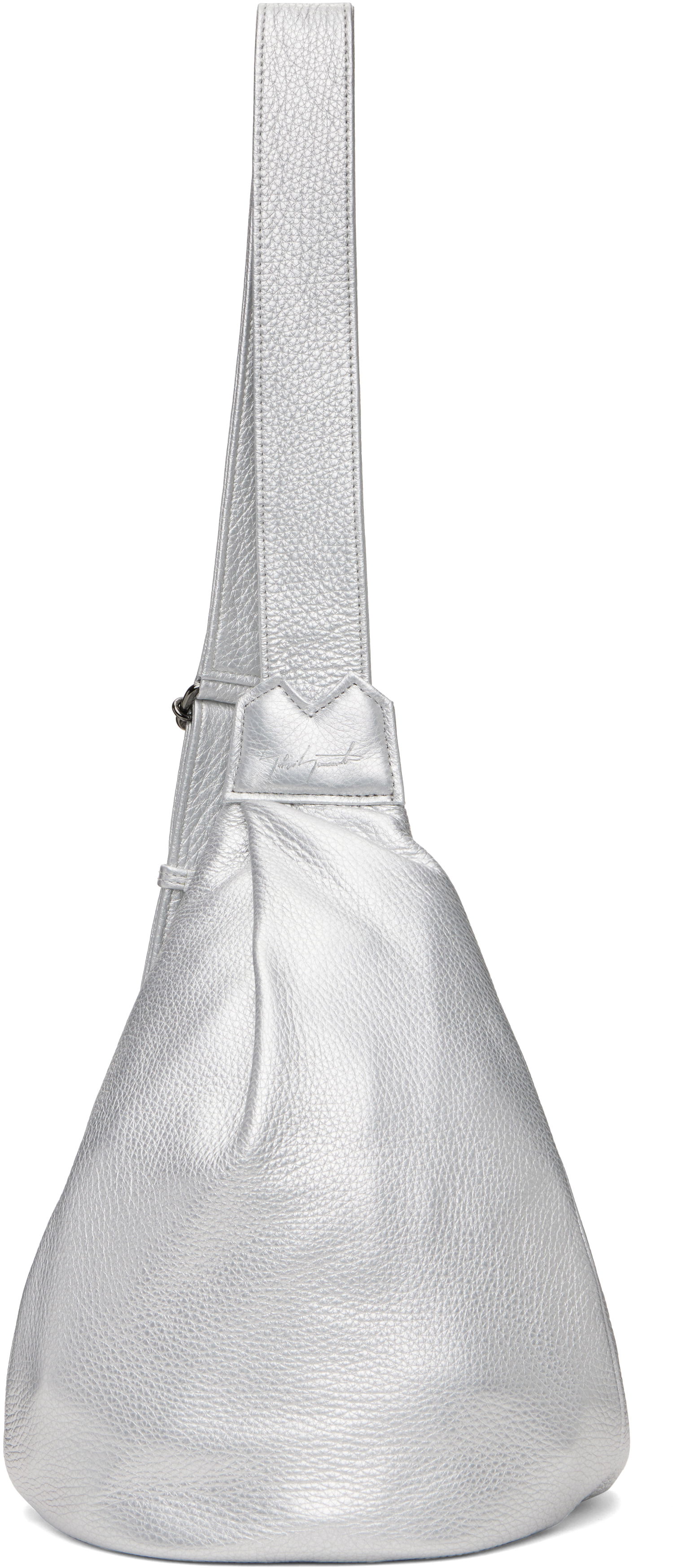 Kabelka Yohji Yamamoto Small Metallic Leather Crossbody Bag Metalická | D0-I92-716, 0