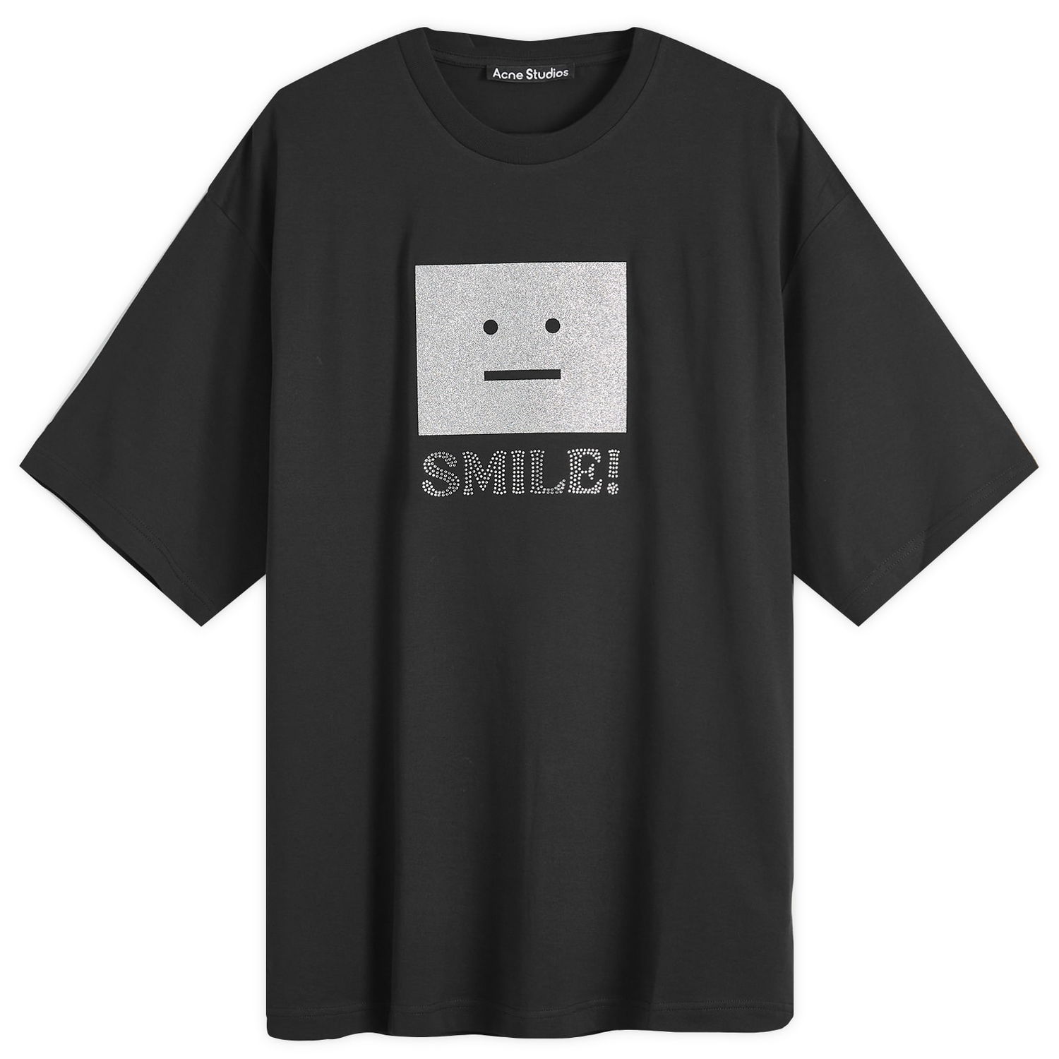 Tričko Acne Studios Face Smile T-Shirt Čierna | CL0286-900, 0